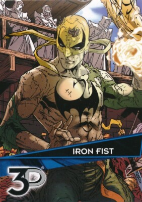 #58 IRON FIST 2015 Upper Deck Marvel 3D BASE card NOT Lenticular | eBay