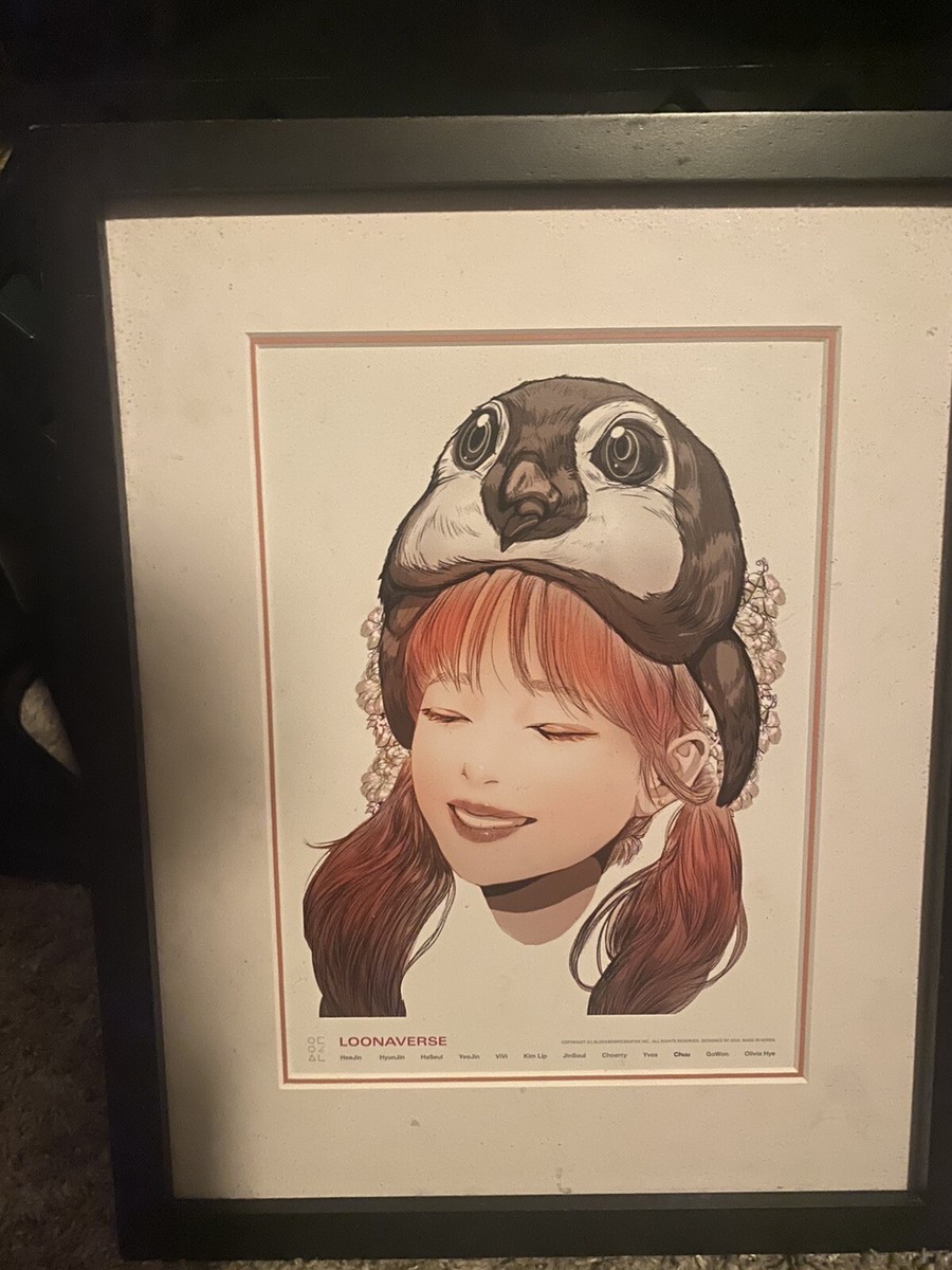 今月の少女 Loona イラストポスター 12枚 公式MD LOONAVERSE Chuu Loonaverse Concert Official MD Loona Mini Poster Framed