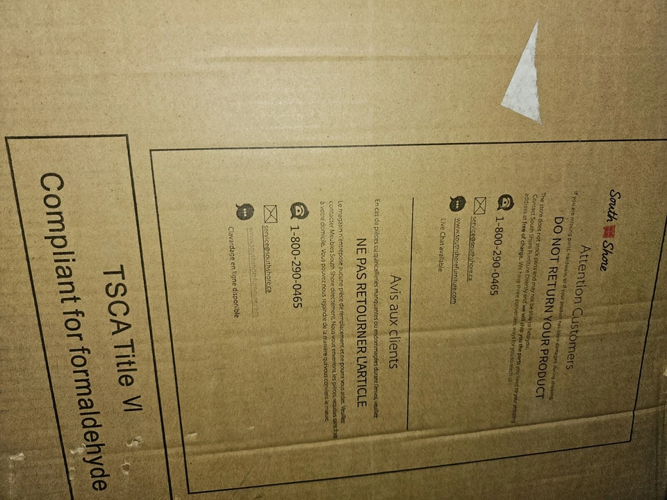 Suporte de TV South Shore com portas carvalho camelo/cinza 47,25" x 15,75" x 17,7" - Imagem 2 de 4