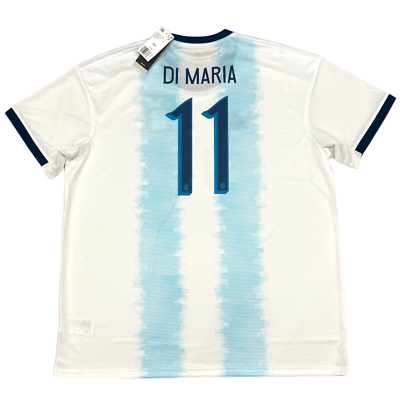 2019/20 Argentina Home Jersey #11 Di Maria 2XL ADIDAS Soccer Copa