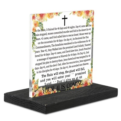 Your 41 is Coming Sign, Christian Hard Times Gifts for Women, Gifts for Tough...