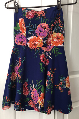 short blue puffy dress Women's Strapless Ribbed Maxi Dress Blue Wash main image 0