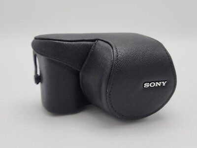 Sony LCS-EML1A LCS-EMB1A Leather Camera Case / Lens Jacket - Black