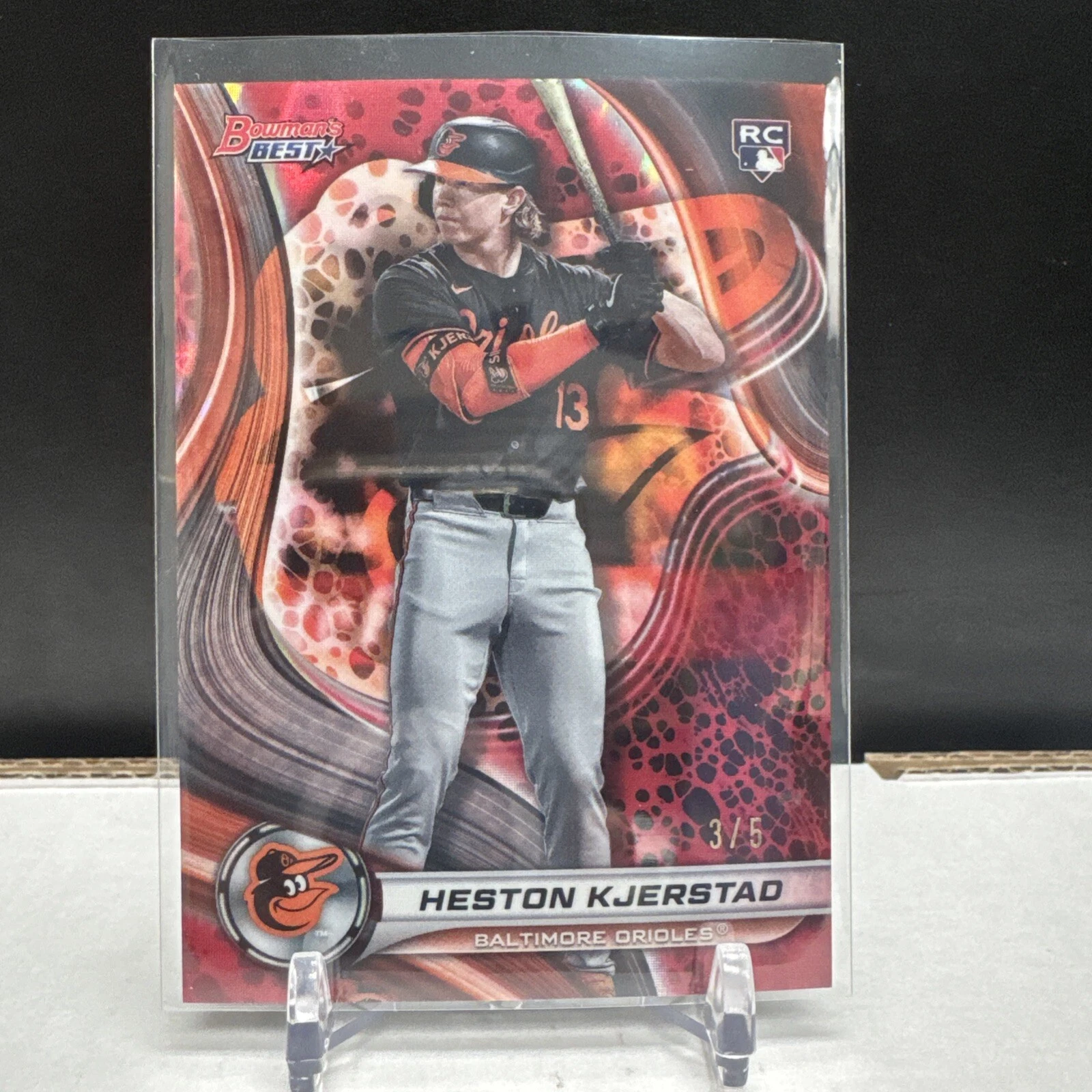 Heston Kjerstad 2024 Bowman's Best Rookie Red Refractor /5 #12 Orioles
