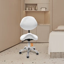 Ergolution Ergonomic Saddle Stool W/ Backrest -Work Stool,Office Stool-Seat US