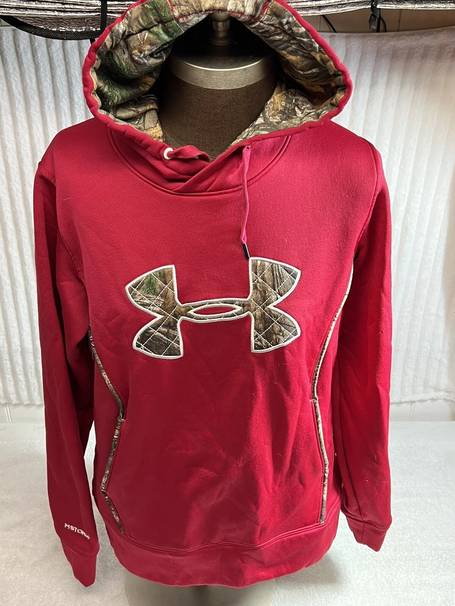 Women's Under Armour Big Logo Hoodie Size Medium M Camo Storm