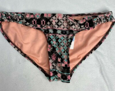 OP  Women Junior Medium 7-8 Bikini Bottom Hipster Geometric Swimwear
