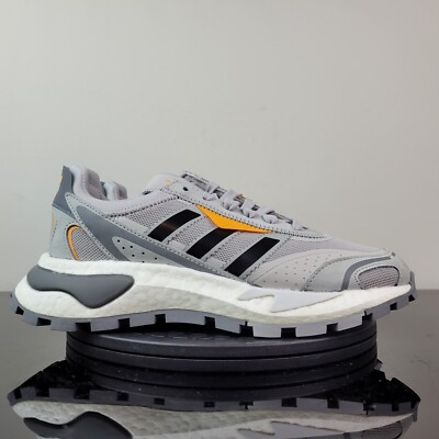 Adidas Retropy P9 Low Athletic Gray White Running Shoes GW0551 Men's Sz 7