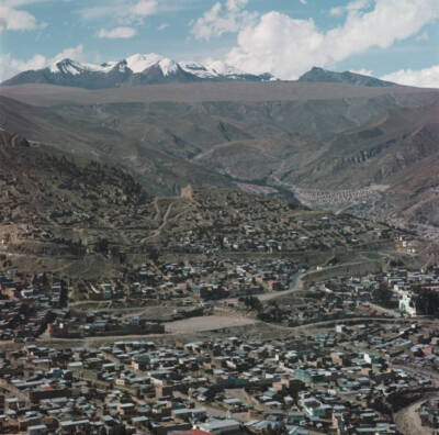 City Of La Paz In Bolivia Panorama View Of Buildings In The City O- Old Photo