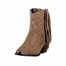 Dingo Women's Gigi Tan Fringe Boots