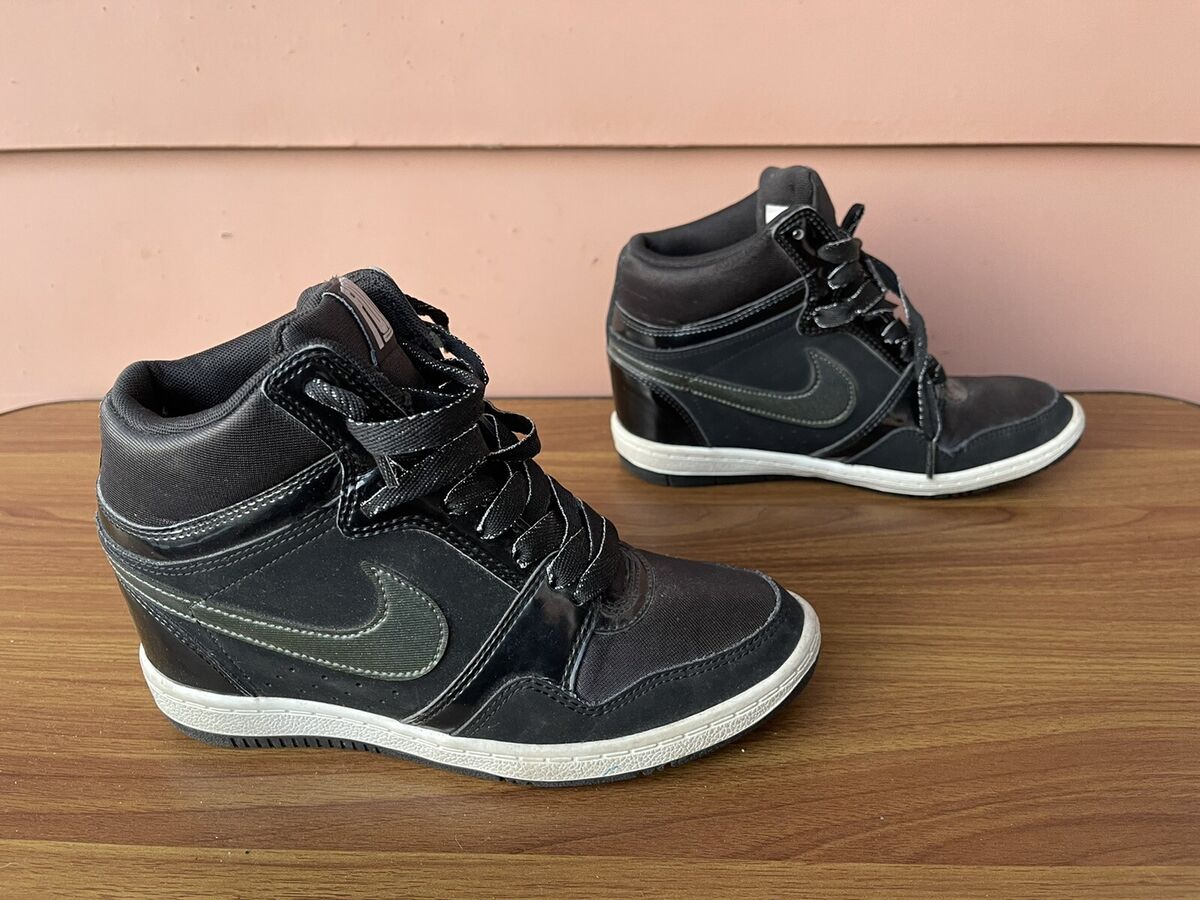 Zapatos de cuña ocultos Nike Air Force Sky para mujer talla 7 629746-001 E3 | eBay