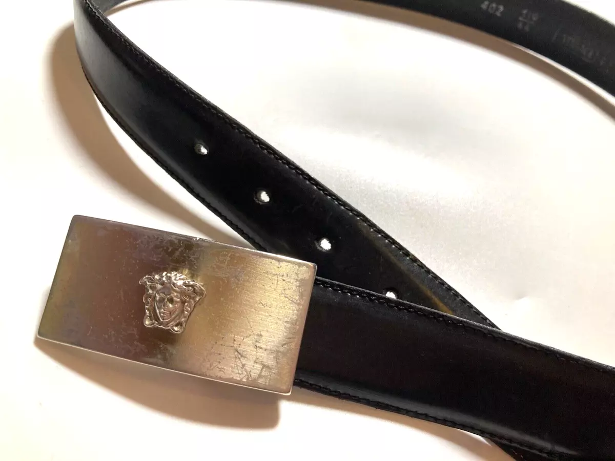 GIANNI VERSACE VINTAGE '90s MEDUSA HEAD RELIEF BELT MEN