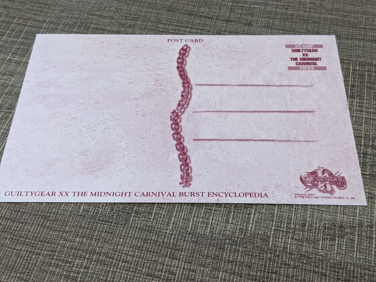 Guilty Gear XX Limited Vintage Post Card Testament & Venom