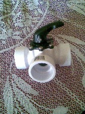 Swimming Pool / pond 1.5" - 3-way valve (SOLVENT) - Black Handle