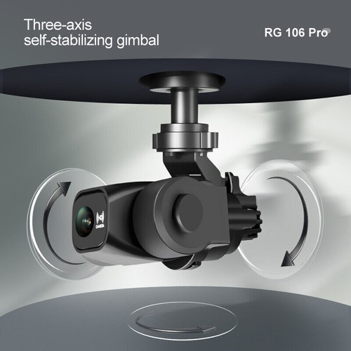 RG106 PRO Drone GPS FPV Cardán de 3 Ejes 8K HD Doble Cámara Cuadricóptero 3 Baterías - Imagen 5 de 23