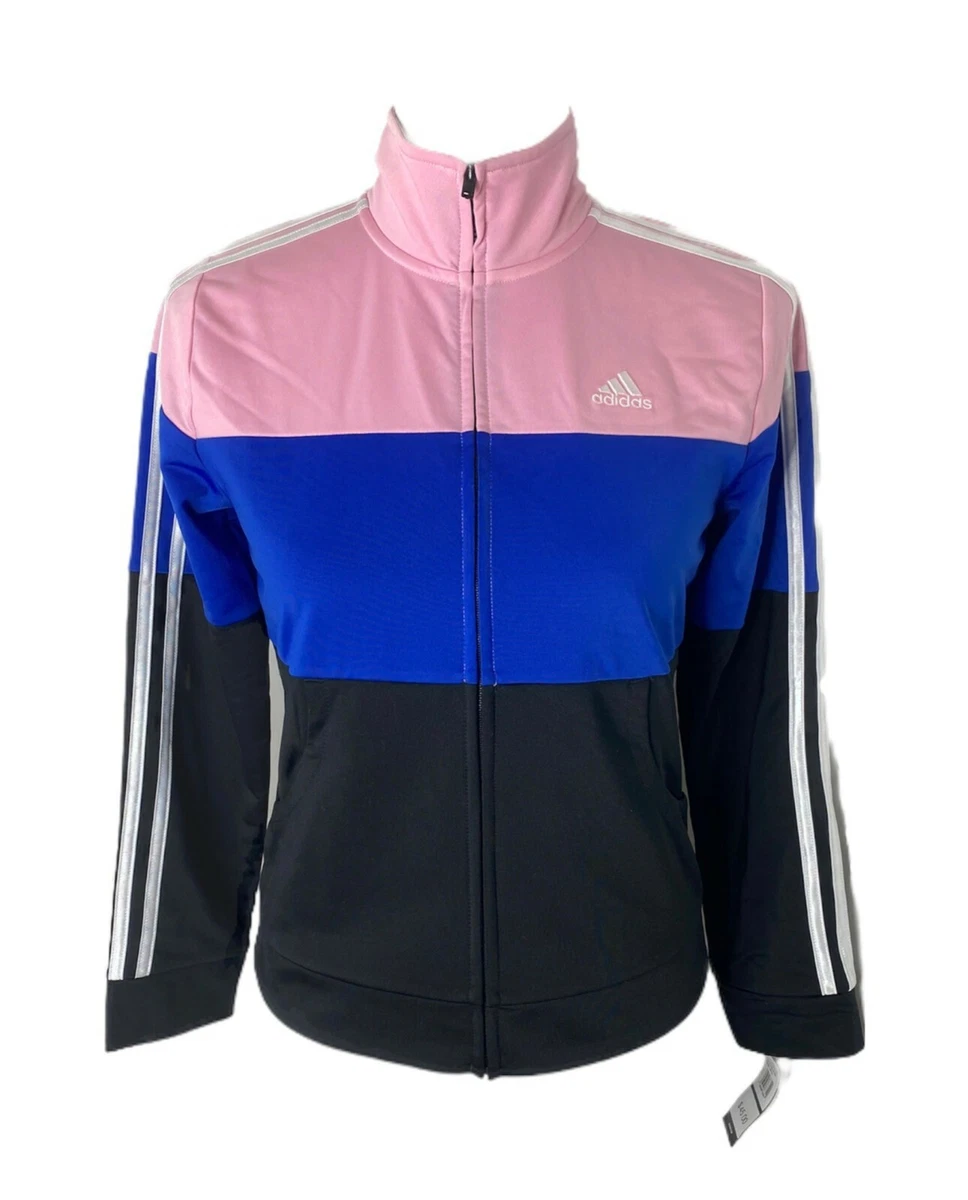 Pink and blue adidas jacket hotsell
