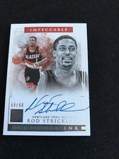 Rod Strickland 2018-19 Impeccable Autograph Auto 69/99