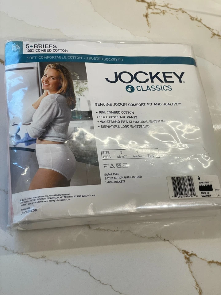 Paquete de 5 calzoncillos vintage Jockey Classics para mujer talla 9/XXL algodón rosa melocotón nuevos Foto 3 de 4