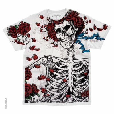 GRATEFUL DEAD-ORIGINAL WOODCUT BERTHA-Big Print T-SHIRT S-M-L-XL-XXL Garcia,Lesh
