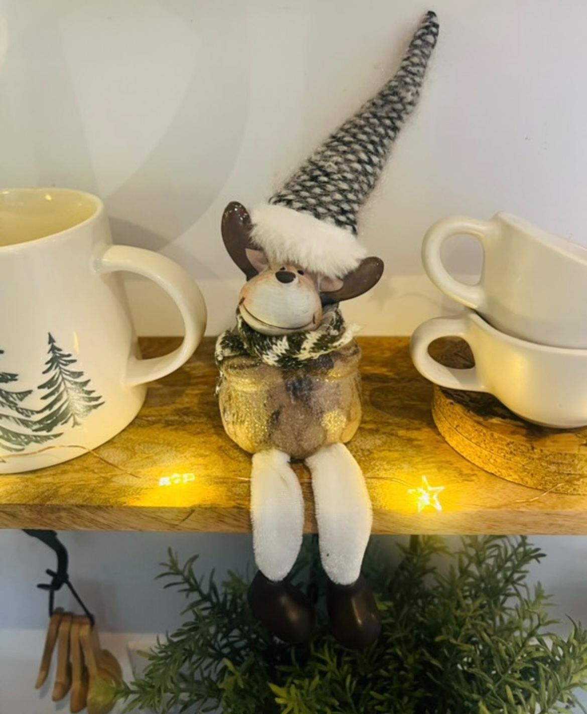 Festive Reggie The Reindeer Figure