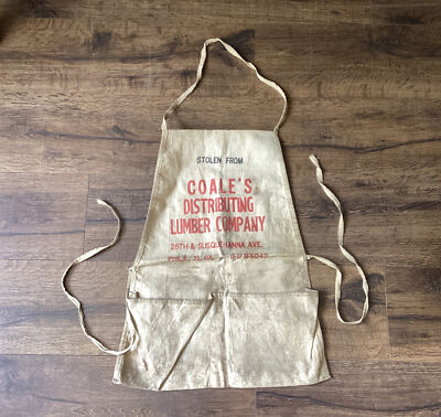 Vintage Hardware Store Apron Coales Distributing Lumber Co