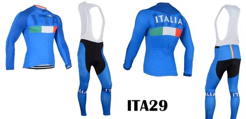 ITALIA AUTUNNO 18 - 19 CICLISMO COMPLETO LUNGO NON FELPATO GIACCA +  SALOPETTE | eBay