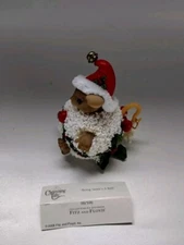 Fitz and Floyd 2008 Charming Tails Figurine Being Santa's A Ball #98/596 Signed 