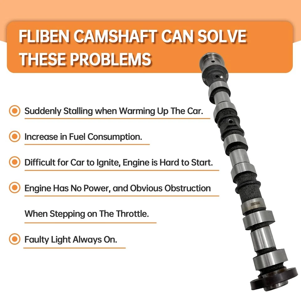 Árbol de levas de admisión lateral derecho para Jeep Dodge 3,6 L 5184380AG 5184380AH Foto 3 de 4