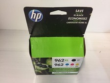 HP 962XL Black 962 Color Ink Cartridges 4-Pack Genuine, Expired 2022