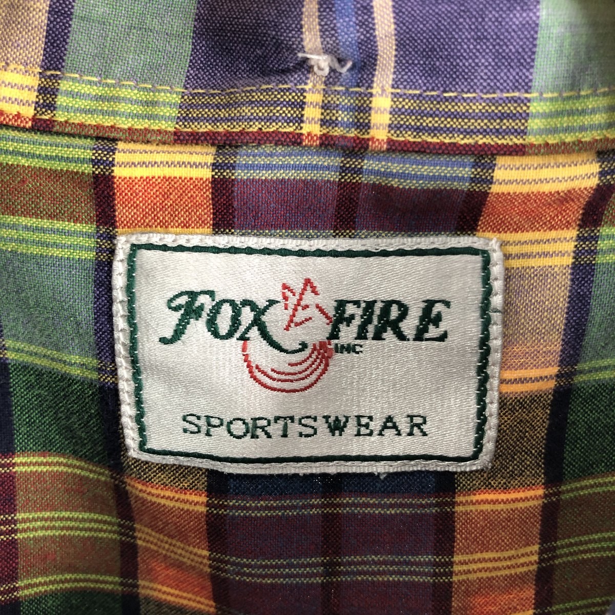Used FOX FIRE Check Pattern Short Sleeve Button-D… - image 3