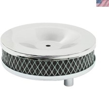 Type 3 Vw Air Cleaner Pair - Stylish Chrome With Foam Element For Easy Fit