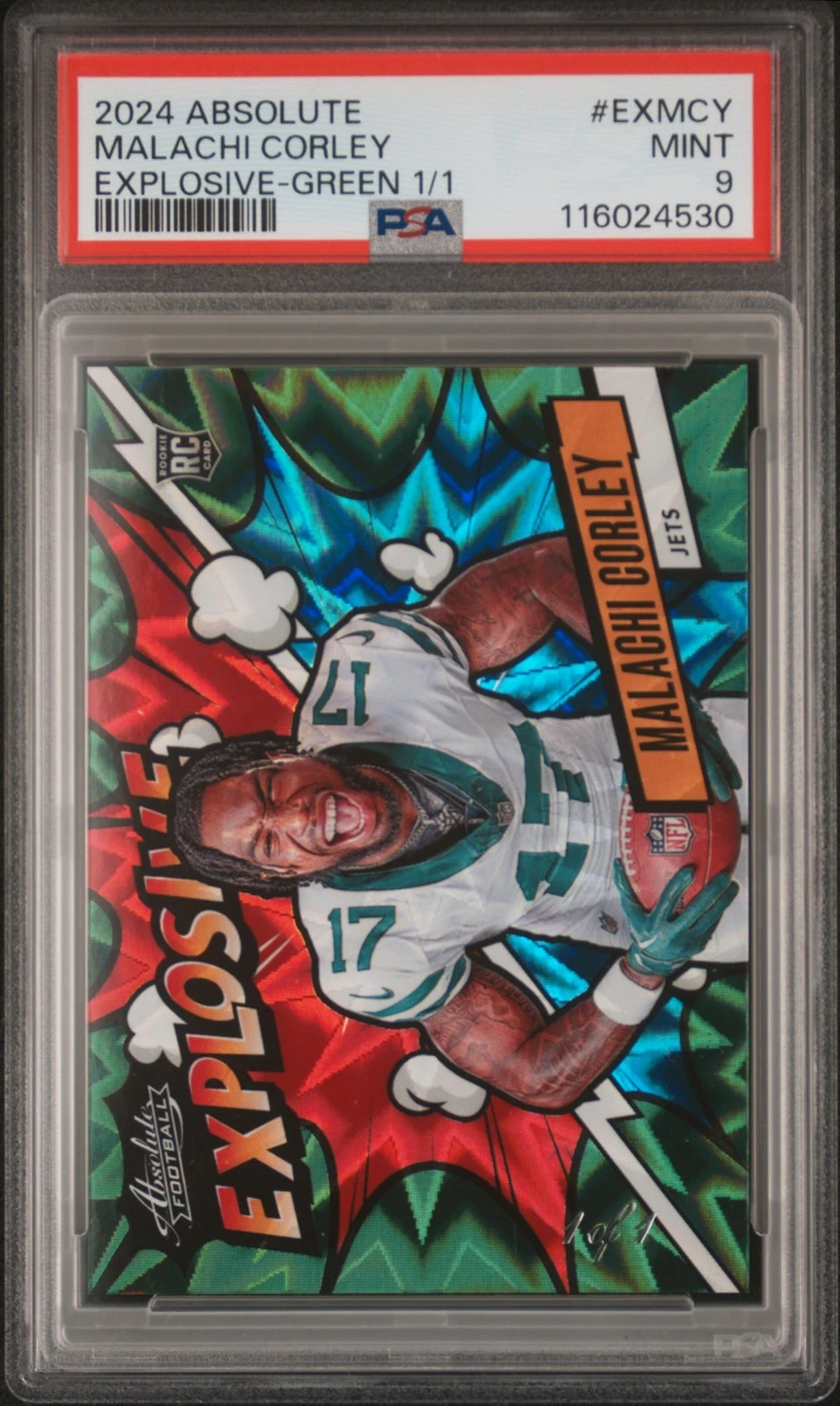 Malachi Corley Panini Absolute Explosive #EXMCY Green 1/1