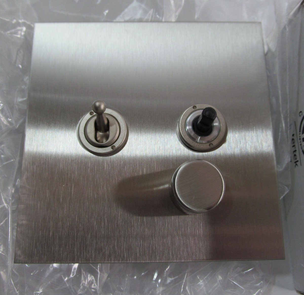 NEW FORBES & LOMAX STAINLESS STEEL SINGLE TOGGLE SWITCH + ROTARY