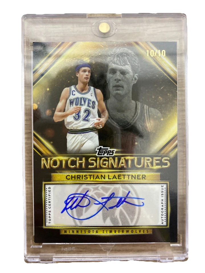 Tarjeta de baloncesto de la NBA autografiada con signo de Christain Laettner de 10/10 Foto 3 de 4