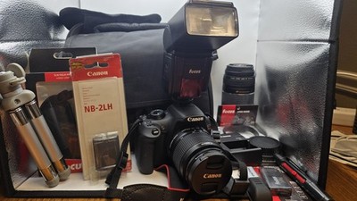Canon EOS Rebel T5 Kit 18-55 + 75-300mm USM Low Shutter 875 +Extras