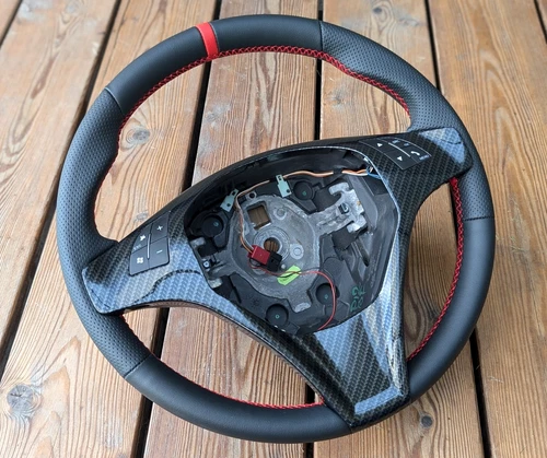 NEW Leather Steering Wheel for Alfa Romeo Mito Giulietta 940 Sport OEM with Carbon