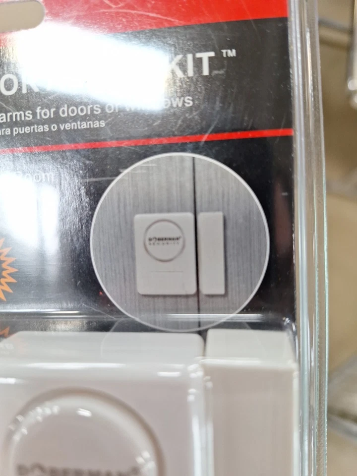 Paquete de 4 - Kit de alarma de ventana/puerta de seguridad Doberman activado magnéticamente NUEVO Foto 4 de 4