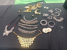 Belly Dancing Jewelry Set Earrings Necklace Bracelet