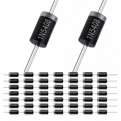 CHANZON 50pcs 1N5408 Rectifier Diode 3A 1000V DO-201AD [8] 1N5408,