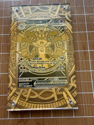 Pokémon Mega Lucario Ex 188 Mega Evolution Gold Hyper Rare
