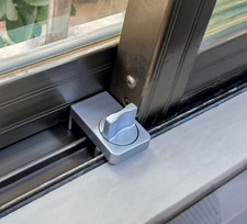 Punch Mount Aluminum Alloy Window Lock Child Safety Limit Stopper Sliding Door