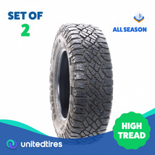 Set Of 2 Used 26570r18 Goodyear Wrangler Duratrac Rt Kevlar 116t - 1632