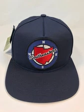 Vintage 80s Southeastern Ohio Freight Hat Snap Back Blue Baseball Cap USA New