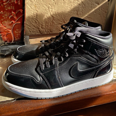 Jordan Air Jordan 1 Mid SE Space Jam Black/White/Purple DV1308-004 Men 11