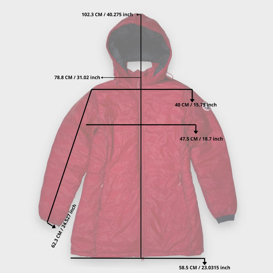 Abrigo Canada Goose Camp 5061L Mujer’s Pequeño Rojo Ligero Empacable Plumón Chaqueta Foto 2 de 4