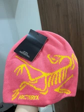 Arc'teryx Bird Head Toque Beanie Hat Pink Orca Merino Wool Winter Cap NWT