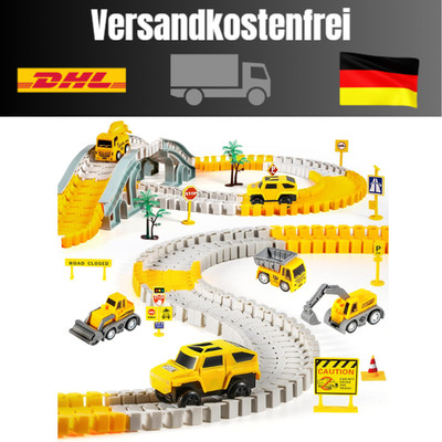 Flex-Track-Bauspielzeug | 6 Bauschienen | Kinderbaukasten
