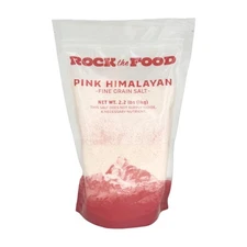 Rock The Food | Pink Himalayan Salt Bulk, 2.2Lb. Bag | Fine Grain Salt