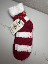 Moisturizing Socks, Red And White, T  bera Soft, Set of Two Pairs, Christmas
