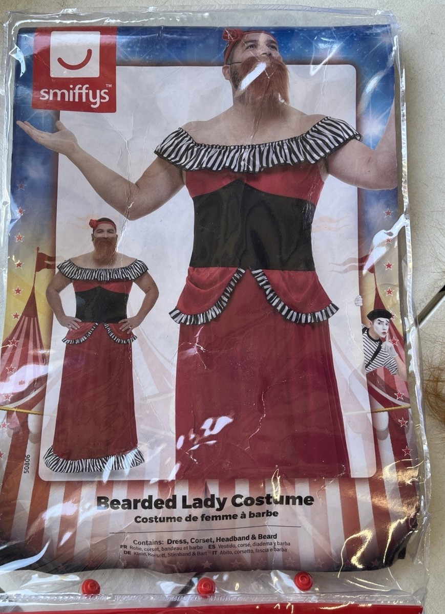 Adult Bearded Lady Fancy Dress Costume Showman Outfit by Smiffys Adult Bearded Lady Fancy Dress Costume Showman Outfit by Smiffys